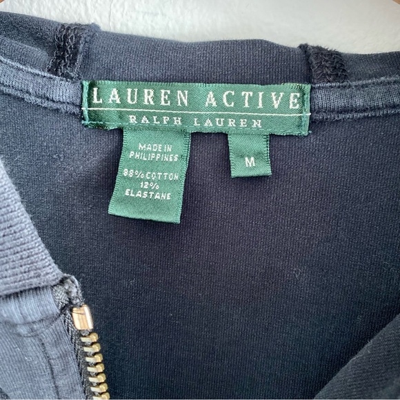 Ralph Lauren Active Black Zip Hoodie Size Medium - Picture 2 of 5